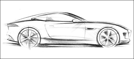 jaguar跑车新观点,c-x16概念车草图公布