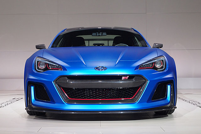 赛车化全副武装,subaru brz sti performance概念车纽约亮相