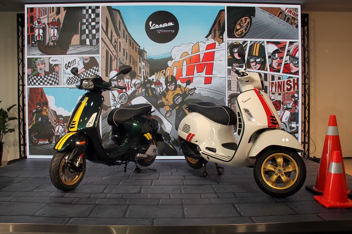 vespa 以深具运动与赛车血统的 sprint 150 与 gts 300 推出 vespa