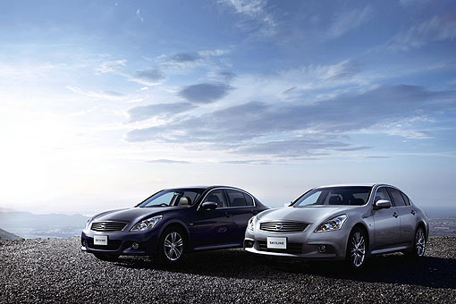 nissan近期在日本市场推出小改款skyline车系,除了外观和内装细节更动