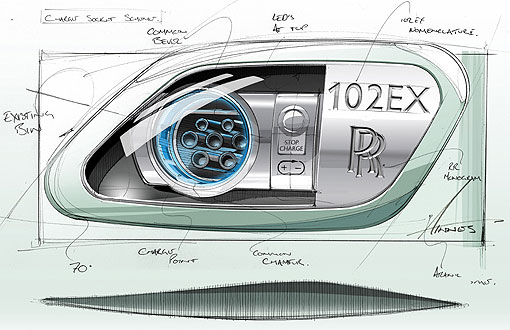 隨著包括這張手繪設計圖在內的廠圖發表,也證實rolls-royce將以102ex