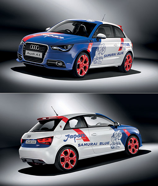 向东洋蓝武士致敬!audi a1 samurai blue东京车展首演