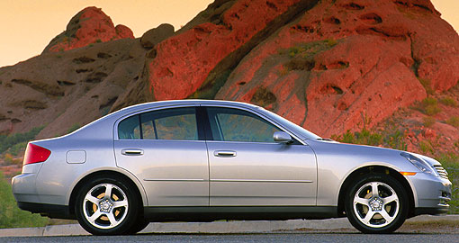 2005年式 infiniti g35,q45登臺亮相