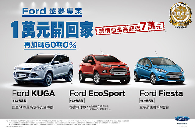 買車不用等政府補助 11月ford 高額回饋金搶市 U Car促銷