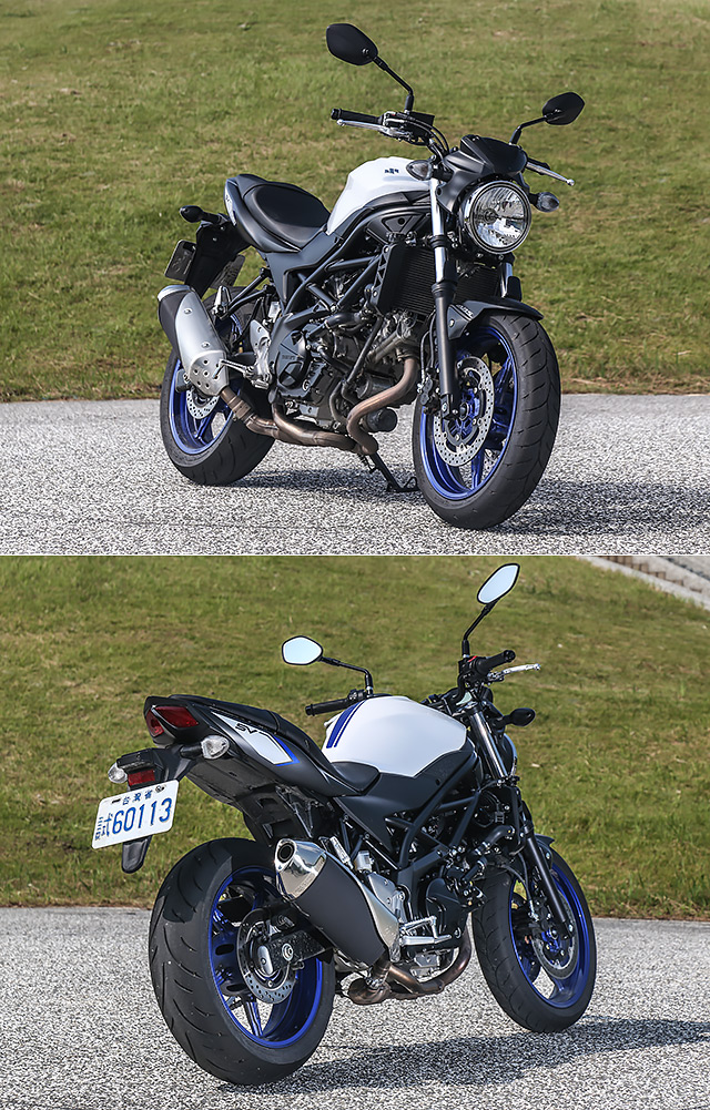 sv650在外观上,回归了传统的街车造型,简炼的线条如同重返80年代的