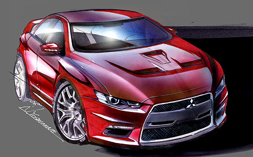 预览新一代evo酷样!mitsubishi prototype x北美车展首演