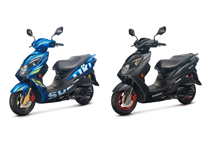 限量motogp蓝色彩绘特式版限量发售,suzuki swish 125新车色登场