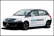 Nissan宣佈2010年電動車美日上市，Tiida EV原型車搶先揭露