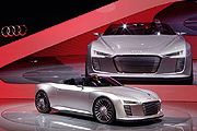 上空柴電跑車，Audi e-tron Spyder概念車巴黎激盪首演