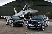 支援英國皇家特技飛行隊，Mazda提供專屬座駕