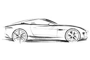 Jaguar跑車新觀點，C-X16概念車草圖公佈