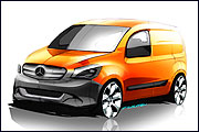 輕型商用新概念，Mercedes-Benz Citan繪製圖露出