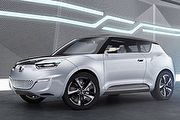 SsangYong XIV概念車第3彈，電動e-XIV巴黎亮相