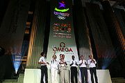 2010年新加坡青年奧林匹克Omega倒數計時鐘座揭幕