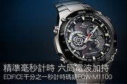 精準毫秒計時 六局電波加持 EDIFICE千分之一秒計時碼錶