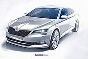 預計2015年2月登場，新一代Škoda Superb設計草圖曝光