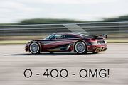 0~400km/h~OMG？Koenigsegg Agera RS或已刷新Chiron的0~400km/h~0紀錄