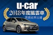 [風雲車]Toyota Auris奪下年度風雲車，U-CAR 2018年度風雲車結果出爐