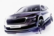 外觀重點在於燈組、4月13日正式發表，小改款Škoda Kodiaq外觀素描圖首現