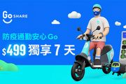 GoShare訂閱制週租服務登場！499元安心獨享7天、2021年7月1日前購買加贈百元騎乘金早鳥禮