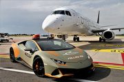 車型進化、更新塗裝，Lamborghini再為波隆納機場提供新Huracán EVO Coupé機場前導車