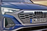 Audi全新品牌識別廠徽登場，平面化懸浮黑白雙色設計，首搭Q8 e-tron車系