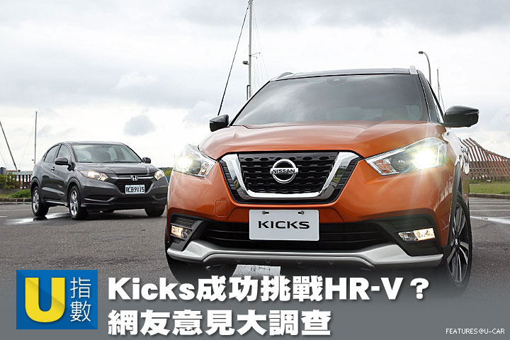 [U指數]Nissan Kicks成功挑戰Honda HR-V？網友意見大調查